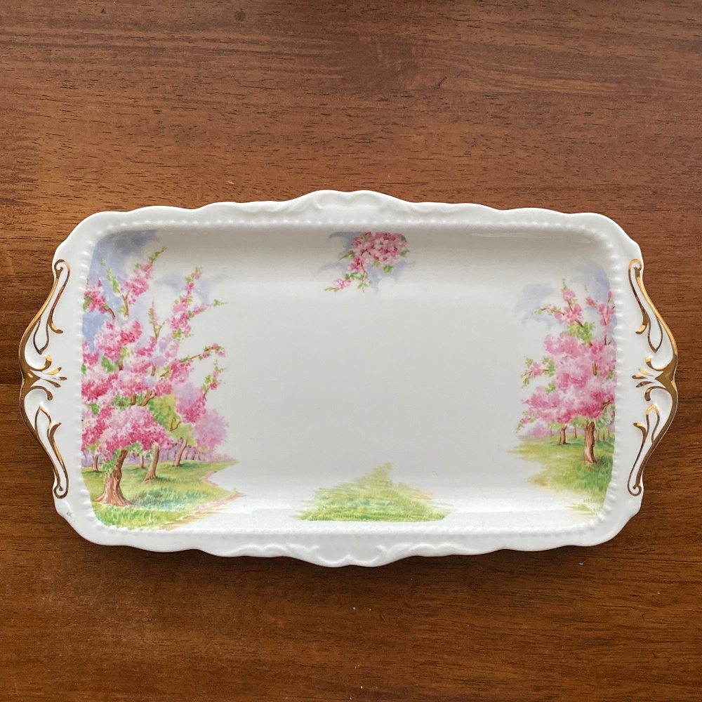 Royal Albert sandwich tray blossom time bone  China England